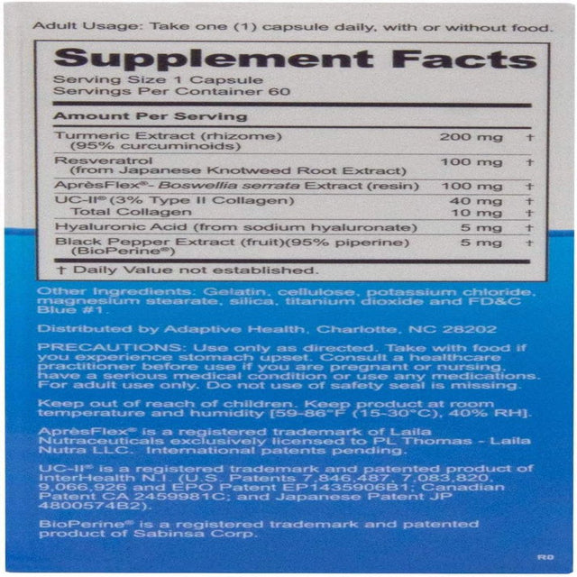 2 Bottles - Instaflex Advanced Joint Support Nutritional Supplement Capsule with Doctor Formulated Joint Relief Supplement, Totals of 60Ct