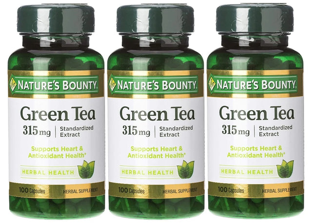 Nature'S Bounty Green Tea Extract Capsules, 315 Mg, 100 Ct (3 Pack)