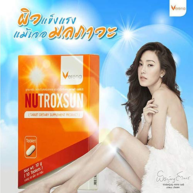 Nutroxsun Tablet, Strong Skin, Even When Exposed to Pollution or Sunlight (1 Box Contains 10 Tablets)