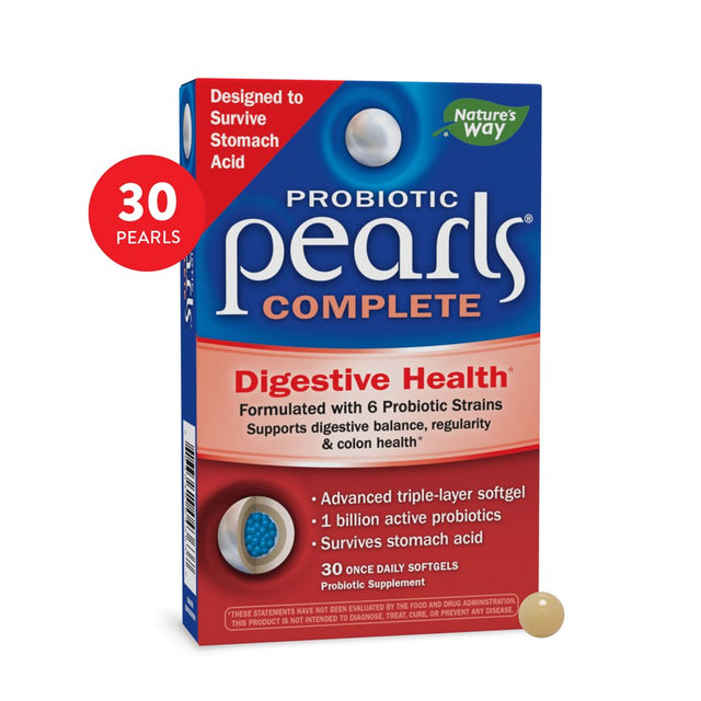 Probiotic Pearls Complete Digestive Health Softgels*, 1 Billion Cultures, Unisex, 30 Count