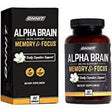 Alpha Brain Premium Nootropic Brain Supplement, 90 Count, for Men & Women - Caffeine-Free Focus Capsules for Concentration, Brain & Memory Support - Brain Booster Cat'S Claw, Bacopa, Oat Straw