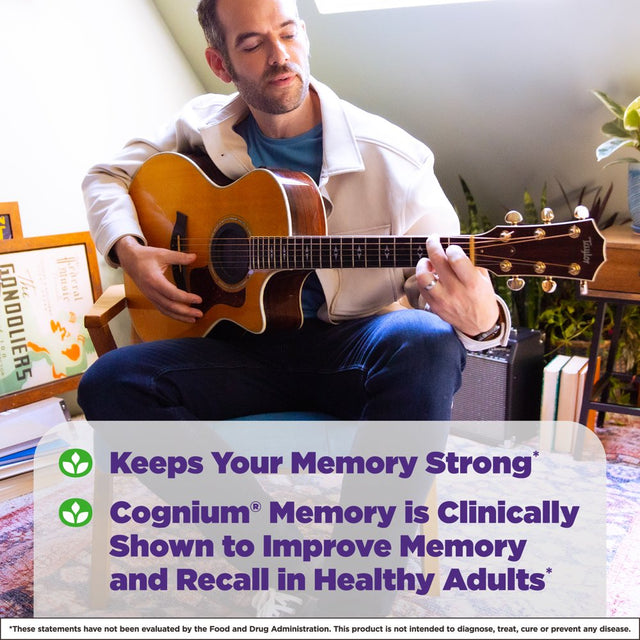 Natrol Cognium Memory Tablets, Brain Health Support Supplement, 100Mg, 60 Count