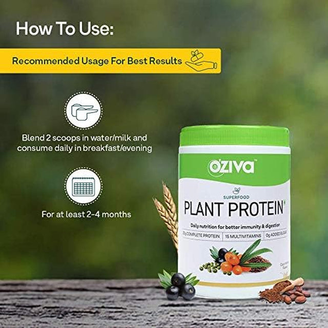 Superfood Plant Protein Powder | 500 Gm |(20G of Complete Protein Powder with Essential Vitamins & Minerals) for Boosting Immunity, Energy & Better Digestion, Coco Vanilla (1.1 Lb)