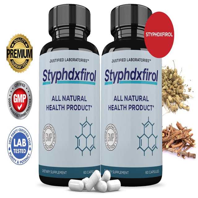 (2 Pack) Styphdxfirol 1484MG All Natural Advanced Men'S Heath Performance 120 Capsules