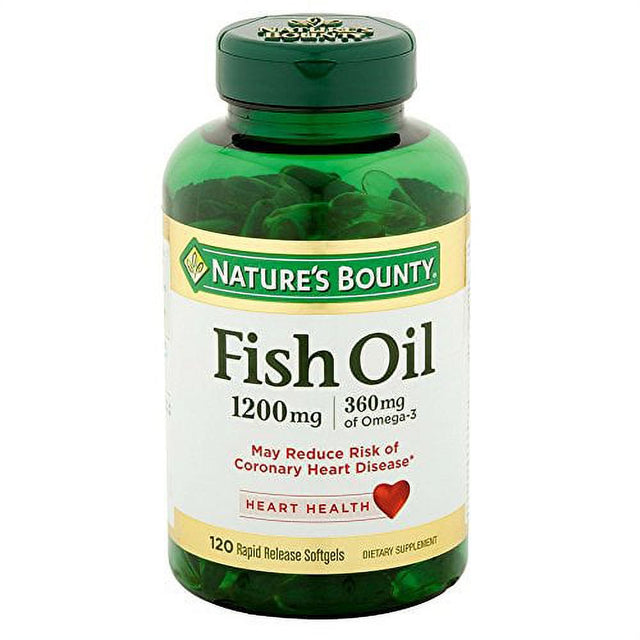 Nature'S Bounty Fish Oil 1200 Mg Softgels 120 Ea