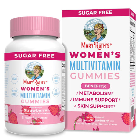 Maryruth Organics Women'S Multivitamin Gummies - Strawberry (60 Gummies) for Overall Wellness