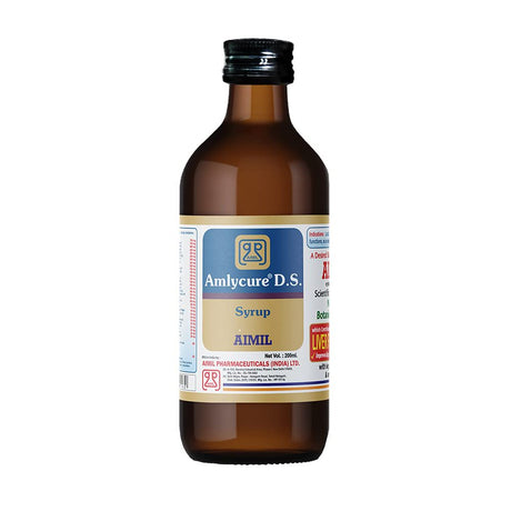 Aimil Amlycure D.S. Syrup for Liver Health - Natural Liver Herbal Tonic | Improves Cell Function and Increases Immunity| 200 Ml