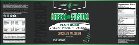 Green Fusion: Plant-Based Vegan Protein + Aminos (Chocolate) 2Lb