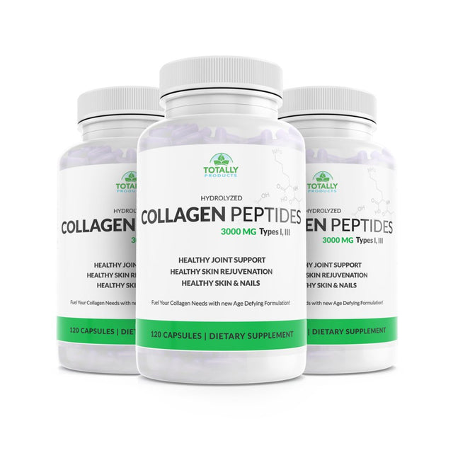 Hydrolyzed Collagen Peptides 750Mg - Protein Powder (120 Capsules)