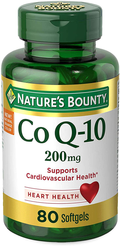 Nature'S Bounty Co Q-12 200Mg Supports Cardiovascular Health, 80 Ct, 3 Pack