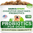 Bark&Spark Probiotics for Dogs, Chicken, 120 Soft Chews, 10 Oz (288 G)