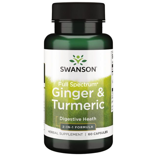 Swanson Ginger and Turmeric 60 Capsules