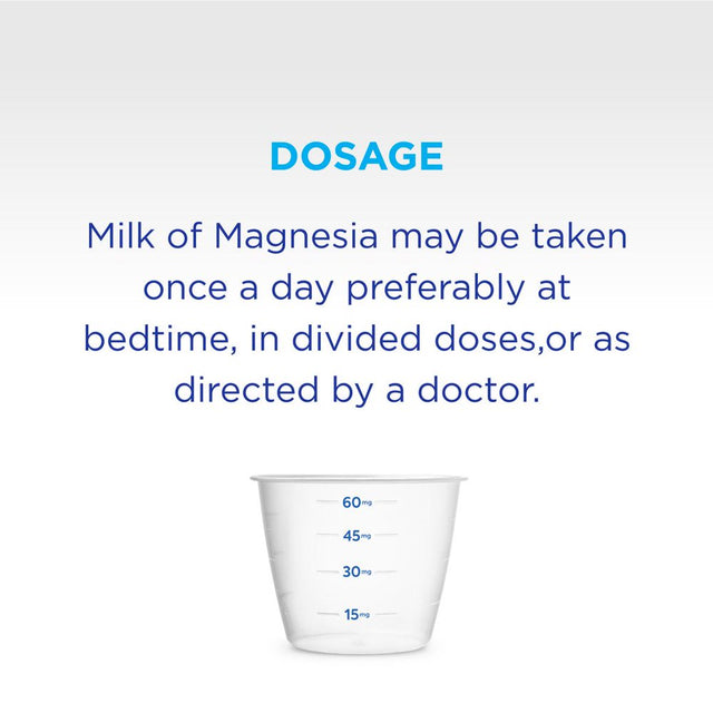 Phillips Milk of Magnesia Liquid Magnesium Laxative, Original 12 Oz