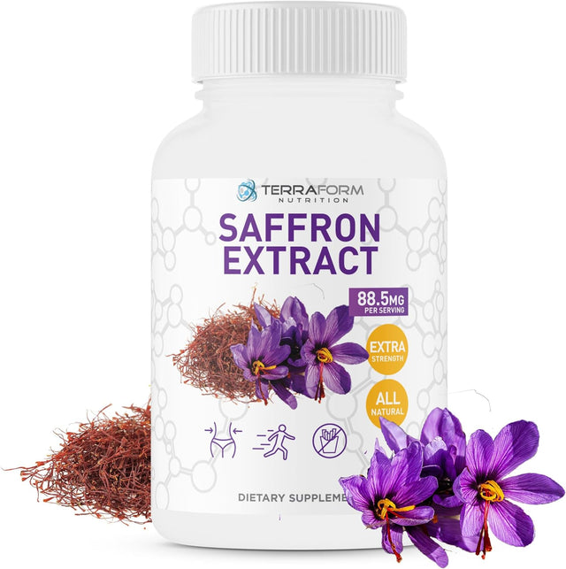 Pure Saffron Extract – Best Natural Appetite Suppressant, Supports Healthy Weight Loss for Women & Men – 88.5Mg of Pure Saffron Extract – Made in USA – 1 Month