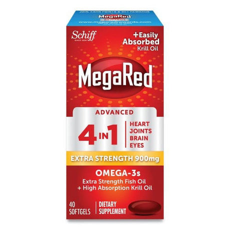 Megared-Megared Advanced 4-In-1 Omega-3 Softgel, 900 Mg, 40 Count (96399)