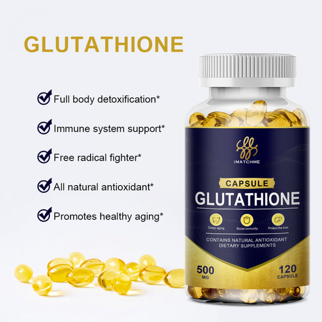 IMATCHME 500MG Glutathione Anti-Aging anti Wrinkles Diet Supplement- 120CT