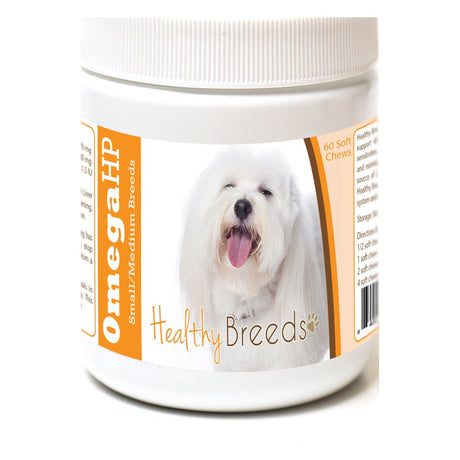 Healthy Breeds Coton De Tulear Omega HP Fatty Acid Skin and Coat Support Soft Chews