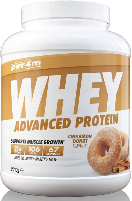 Whey Advanced Protein Powder, 67 Servings of Delicious Muscle Building Protein, Cinnamon Donut, 2010G