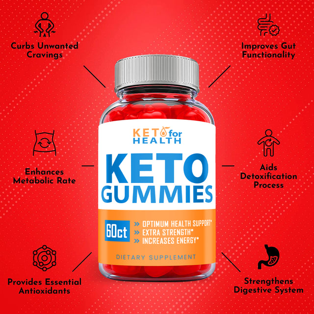 (2 Pack) Keto for Health Keto ACV Gummies - Supplement for Weight Loss - Energy & Focus Boosting Dietary Supplements for Weight Management & Metabolism - Fat Burn - 120 Gummies