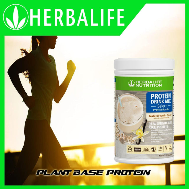 Herbalife Protein Drink Mix Select: Natural Vanilla Flavor 638G, Nutrient Dense Healthy Snack, Protein Booster, Sustein Energy, No Artificial Flavor or Sweeteners, Gluten-Free