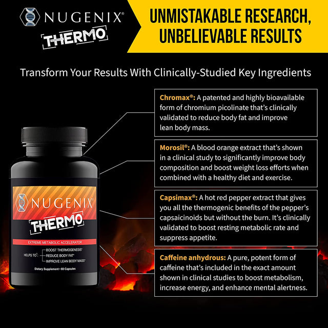 Nugenix Total-T - Free and Total Testosterone for Men & Nugenix Thermo - Thermogenic Fat Burner Bundle