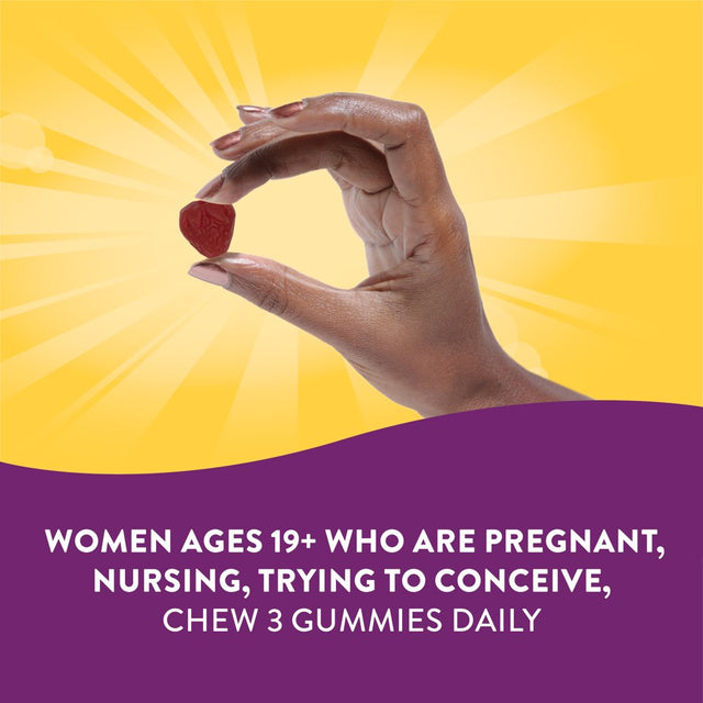 Alive! Prenatal Multivitamin Gummies for Women, 50Mg Plant-Based DHA per Serving, 90 Ct