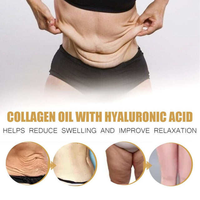 DVKOVI Body Firming Collagen Oil for Thigh Arm Belly Shape Abdominal Skin Shaping Body Skin Care Oil 30Ml