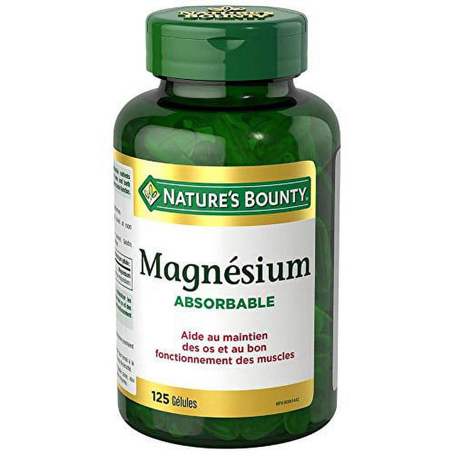 Nature'S Bounty Absorbable Magnesium, 125 Liquid Softgels Capsules