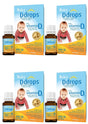 Baby D Drops Liquid Vitamin D3 400 Iu/Drop, 90 Drops- 4 Pack