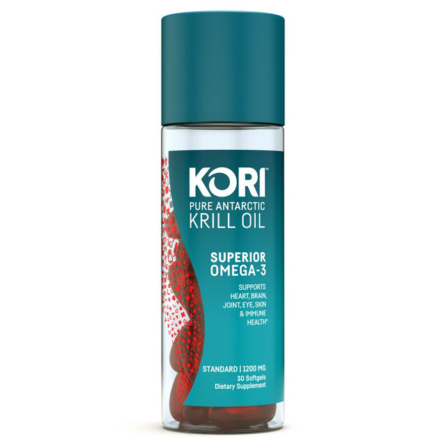 Kori Krill Oil Multi Benefit Omega-3, Dietary Supplement for Heart, Brain, Joint, Eye and Skin Health, 30 Count