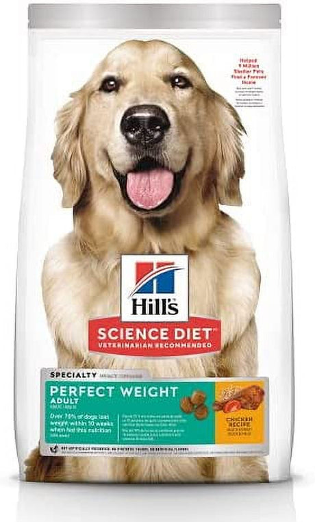 Hill'S Science Diet Dry Dog Food, Adult, Perfect Weight for Healthy Weight & Weight Management, Chicken Recipe, 28.5 Lb. Bag