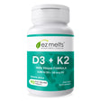 EZ Melts Vitamin D3 K2 Promotes Optimal Bone and Heart Health, 5000 IU 90 Tablets, Apple Flavored, Vegan Dietary Supplements, Dissolvable and Fast Melting