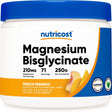 Nutricost Magnesium Bisglycinate Powder (Peach Mango, 250 Grams) - Supplement