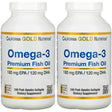 California Gold Nutrition Premium Fish Oil, Omega-3, 180 Mg EPA, 120 Mg DHA, Concentrated Triglyceride Form, 240 Fish Gelatin Softgels, 2 Pack