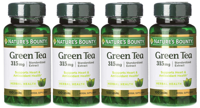 Nature'S Bounty Green Tea Extract Capsules, 315 Mg, 100 Ct (4 Pack)