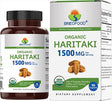 Brieofood Organic Haritaki 1500Mg, 45 Servings, Vegetarian, Gluten Free, 90 Vegetarian Tablets