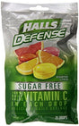 Halls Defense Sugar Free Citrus Drops, 25 Ct