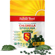 Sunlit Super 50/50 Organic Chlorella Spirulina Tablets - Super Supplement for Immune Support, Gut Health, Mood & Energy - Rich in Chlorophyll, Amino Acids & Vegan Protein, 500 Superfood Tabs