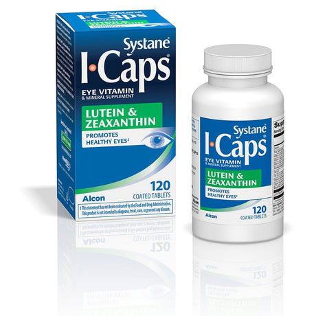 I-Caps Lutein and Zeaxanthin Eye Vitamin Coated Tablets, 120 Ct