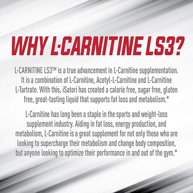 Isatori L-Carnitine LS3 Mixed Berry 1500Mg (32 Servings) & Biogenetic Labs Forskolin Lean & Tone