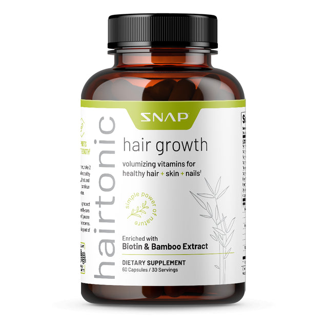 Extra Strength Women Hair Growth Pills Snap Supplements - Biotin 5000 Mcg, Hydrolyzed Healthy Hair, Skin & Nail Vitamins, Faster Growth, Prevent Hair Loss - 60 Capsules