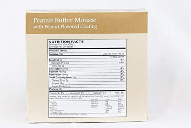 Diet Protein to Go Peanut Butter Mousse Bar - 35 SERVINGS (5 Boxes) - HIGH PROTEIN - LOW CARB