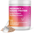 Pink Stork Pregnancy and Breastfeeding Protein Powder - 20 G Chocolate Whey and Collagen Protein - Prenatal, Postnatal & Lactation Support, Postpartum Nursing Essentials - 21 Servings