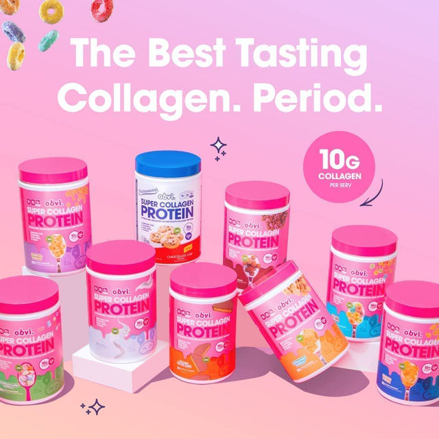 Obvi Collagen Peptides, Protein Powder, Keto, Gluten and Dairy Free, Hydrolyzed Grass-Fed Bovine Collagen Peptides, Supports Gut Health, Healthy Hair, Skin, Nails (30 Servings, Cookies & Cream)