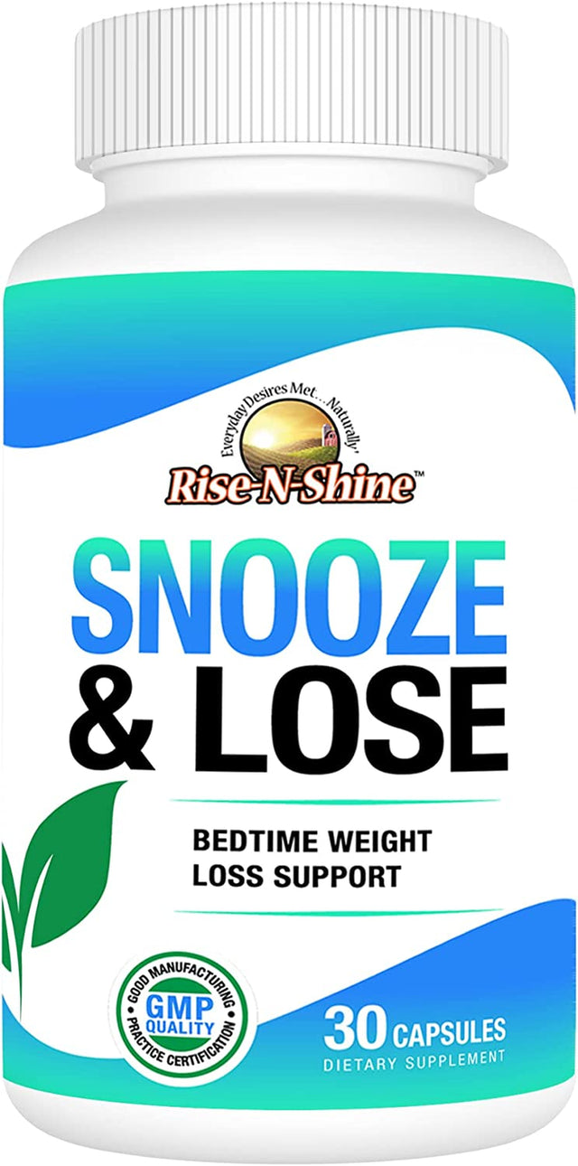 Snooze & Lose Support Supplement - Promotes Healthy Body Composition While You Sleep -For Women and Men 30 Count