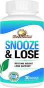 Snooze & Lose Support Supplement - Promotes Healthy Body Composition While You Sleep -For Women and Men 30 Count