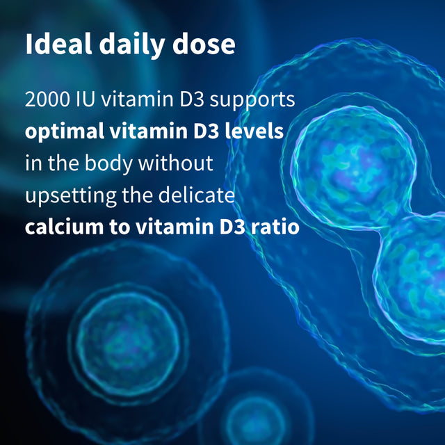 Pure & Essential Daily Vegetarian Vitamin D3 2000Iu, Cholecalciferol, 365 Small Tablets