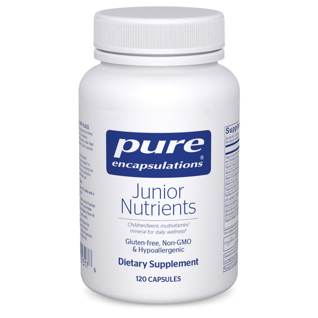 Pure Encapsulations Junior Nutrients | Multivitamin and Mineral Supplement without Iron for Children Ages 4 and Up* | 120 Capsules