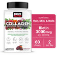 Force Factor Collagen Boosting Superfoods with Biotin, Hyaluronic Acid, Bamboo, and Hair, Skin, and Nails Vitamins, Nail Strengthener and Skin Supplement, Tropical Fruit Flavor, 60 Soft Chews