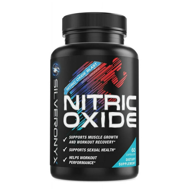 Nitric Oxide Booster Supplement W/L-Arginine 1300Mg Premium Workout Muscle Pump 60 Capsules